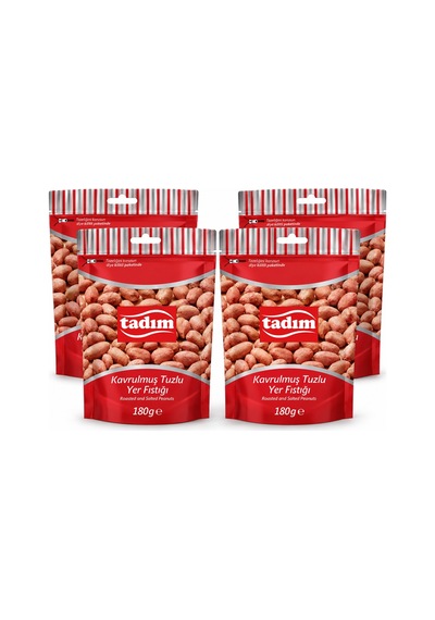 Tadım Tuzlu Yer Fıstığı 180 Gr 4 Lü 180 G