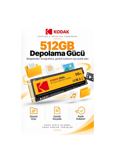 X250s 512gb M.2 Sata 2280 Ssd 520 Mb/s Okuma 500 Mb/s Yazma Hızlı Ssd