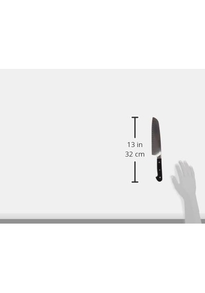 Oluklu Santoku Bıçağı Çok Renkli