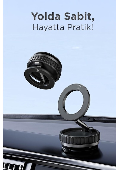 Torima JX-056 Manyetik 180 Derece Dönebilen Ve Katlanabilir Telefon Tutucu Siyah