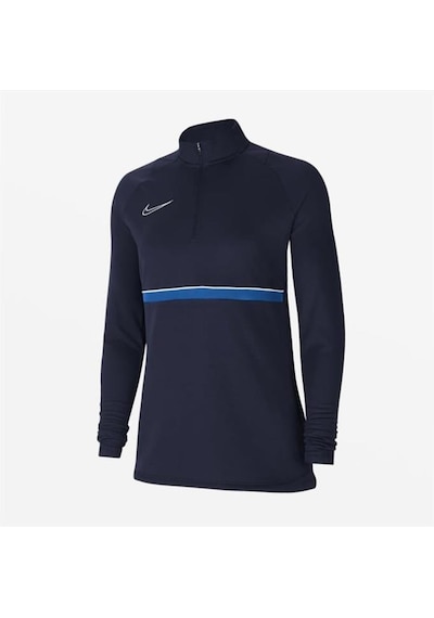 Nike W Nk Df Acd21 Dril Top Cv2653-453 Lacivert Kadın Antrenman Eşofman Üstü 001