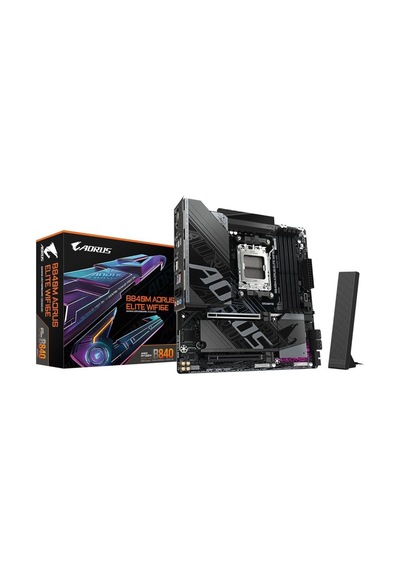 Gigabyte B840m Aorus Elite Wıfı6e Amd Am5 Ddr5 Micro Atx Anakart - Teşhir