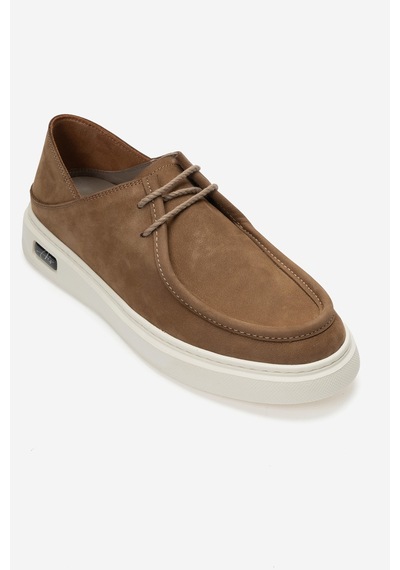 Dericlub Erkek Comfort Casual Ayakkabı Gerçek Deri Cr 2997 Nubuk Kum