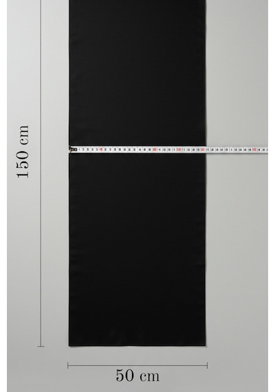 Yunusoğlu Home Siyah Şık Masa Runnerı 50x150 Cm Modern Ve Zarif Masa Örtüsü Runner Siyah