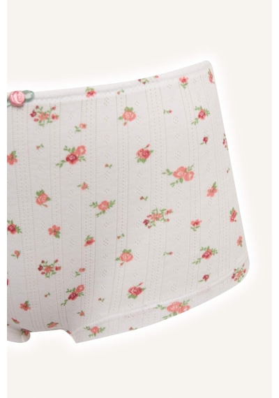 Defacto Çiçekli Bağcıklı Pamuklu Boxer G2630ax26spbr103 Pembe-br103