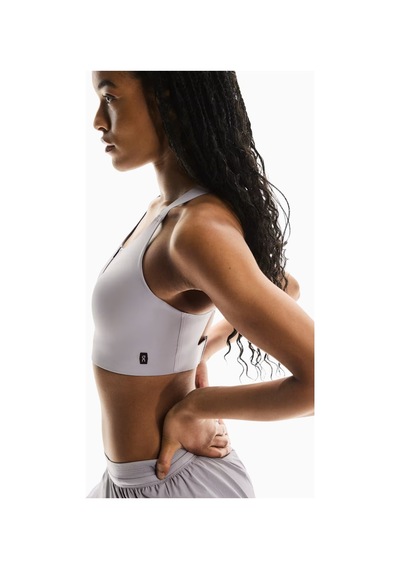 On Endurance Bra Zip Yüksek Destekli Ön Fermuarlı Spor Sütyeni Lila