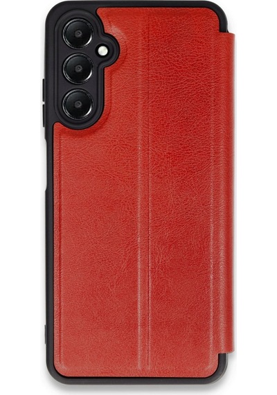 Samsung Uyumlu Galaxy A55 5g Kılıf Flip Cover Kırmızı\