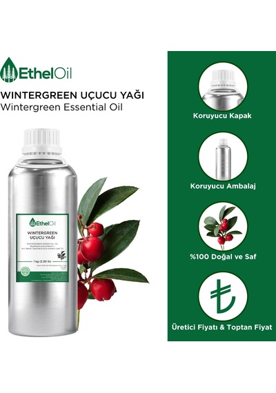 Etheloil Wintergreen Uçucu Yağı 1 KG