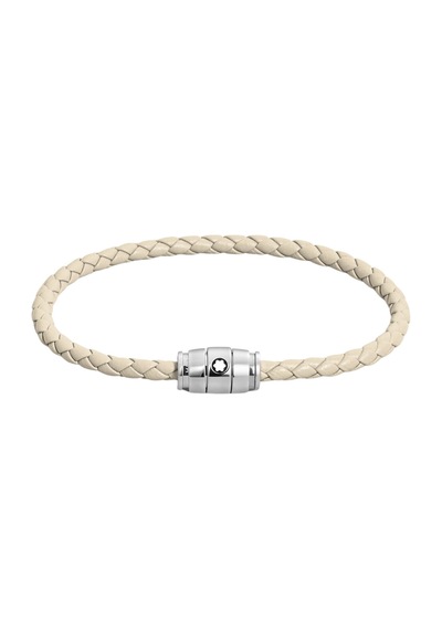 Montblanc Meisterstück Collection Bulutlu Bej Deri - Steel Bilekl Bej