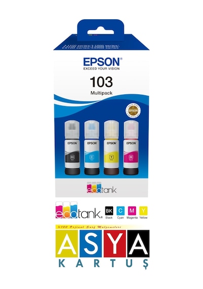 Epson 103 L3251 Multipack Kutulu Mürekkep Takımı