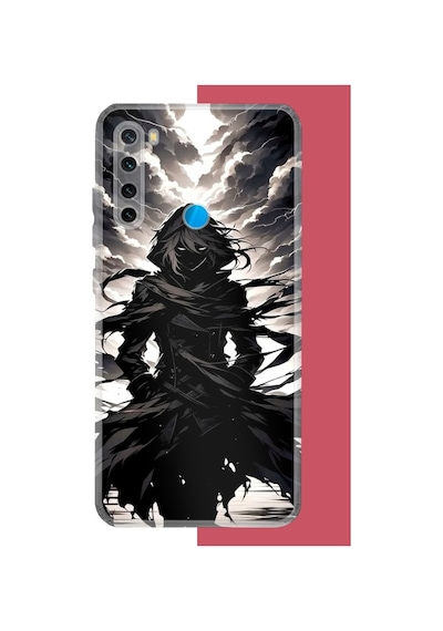 Redmi Note 8 Uyumlu Karanlık Gölge Anime Karakter Baskılı Silikon Kılıf Renkli