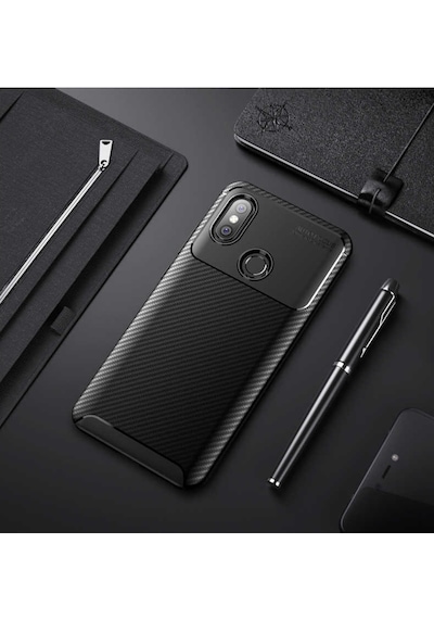 Xiaomi Redmi Note 6 Pro Kilif Karbon Silikon Case 389460906
