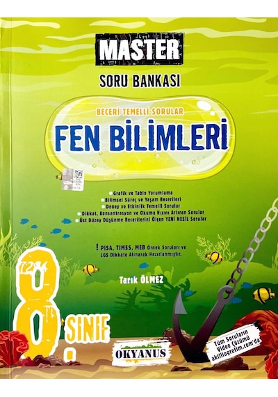 Okyanus Yayıncılık - 8.Sınıf Master Fen Bilimleri Soru Bankası