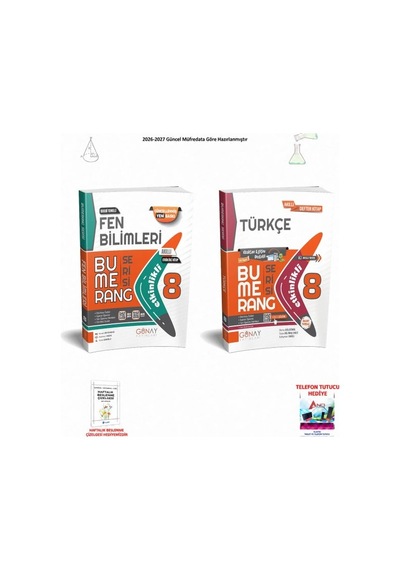 Günay 8. Sınıf Lgs Tüm Dersler 2 Kitaplı Başarı Seti Set 003