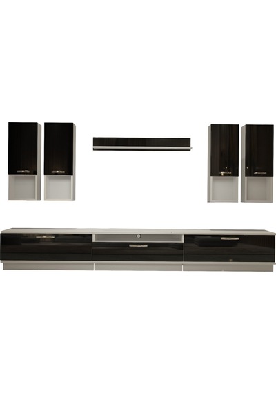 Decoraktiv Trendstyle 8da Mdf Tv Ünitesi Tv Sehpası Beyaz - Siyah