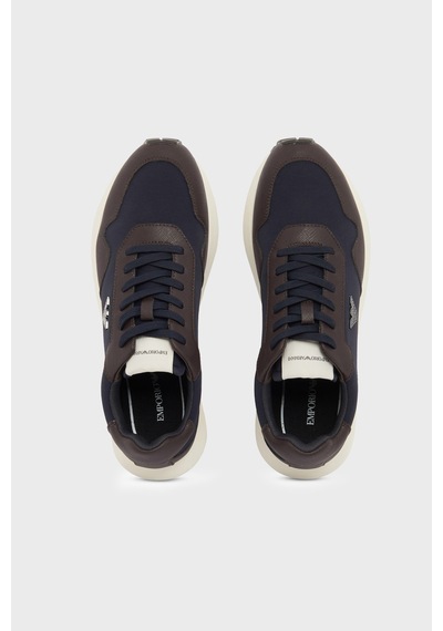 Emporio Armani Logolu Sneaker Ayakkabı Erkek Ayakkabı Em003738 Af19532 M6494 Kahve-lacivert Emporio Armani Logolu Sneaker Ayakkabı Erkek Ayakkabı Em003738 Af19532 M6494 Kahve-lacivert