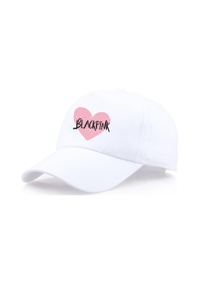 Black Pink Kalp Logo Şapka 001
