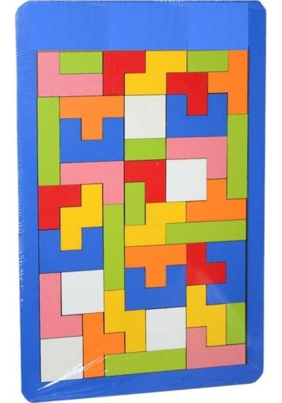 Ahşap Puzzle Tetris Oyunu Eğitici Ahşap Oyunu Yapboz Oyunu