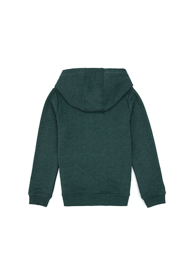 U.S. Polo Assn. Erkek Çocuk Koyu Yeşil Basic Kapüşonlu Sweatshirt 50307721-VR079