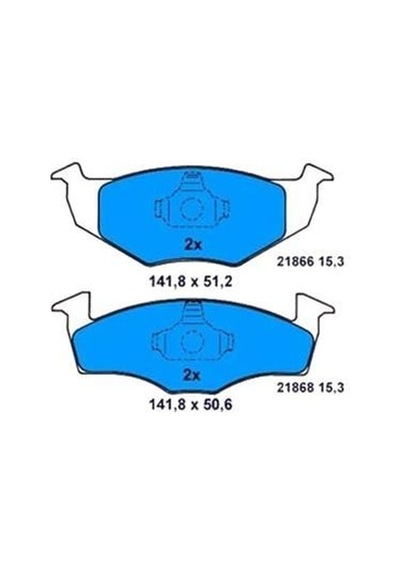 BOSCH 986424449 Fren Balatası Ön Golf III 91- Polo III 99- Polo Classıc 96- Vento 91- / Ibiza / Fabia I 99- Fabia II 07-