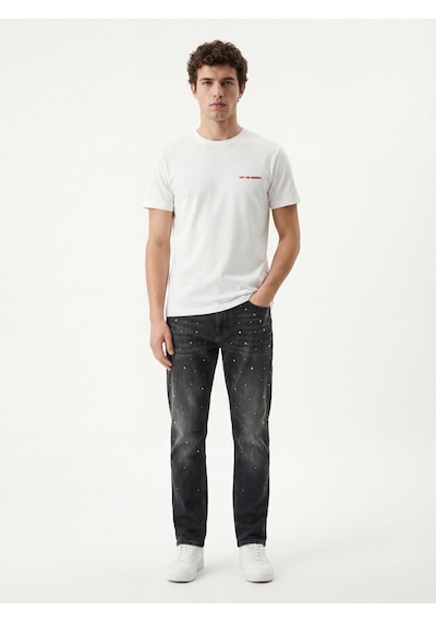 LOFT Regular Fit Erkek Tshirt K.kol Lf2041564 Q1.v1 Beyaz