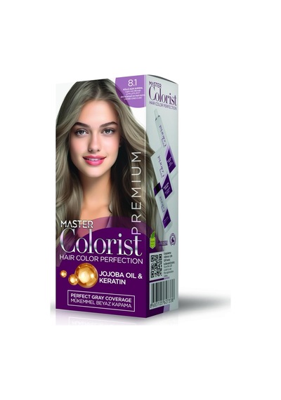 Premıum Yarı Kit Set Saç Boyası 8.1 Küllü Açık Kumral 10345436