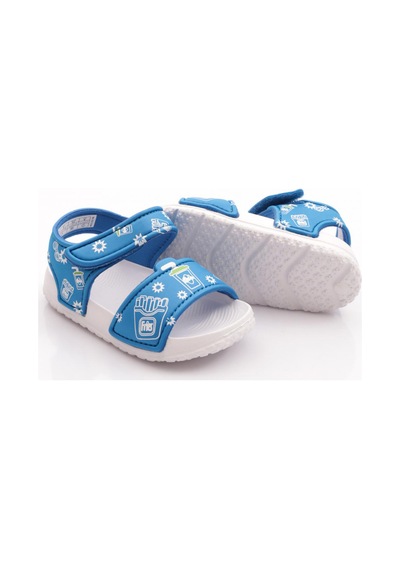 Pepino 1980 Çocuk Bebe Sandalet Saks Mavi