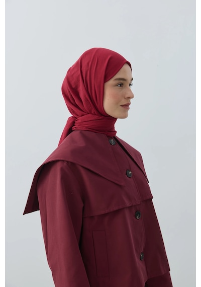 Modakaşmir Neo Pamuk Şal Bordo Renk