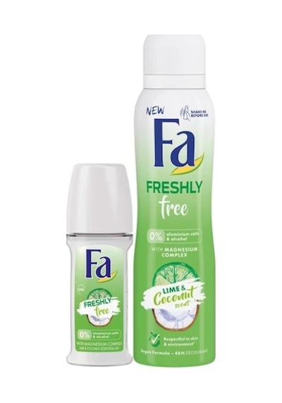 Fa Coconut&Lime Sprey Deodorant 150 ML + Roll-On Deodorant 50 ML