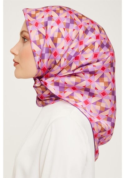 Armine Sura İpek Eşarp 23ka9045 01 Pembe