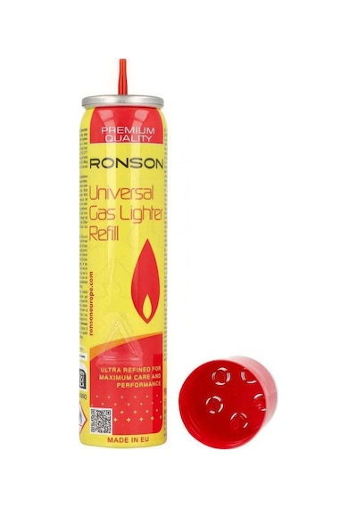 Ronson Universal Premium Gazlı Ve Pürmüzlü Çakmaklar İçin Bütan Gaz 300ml Diğer