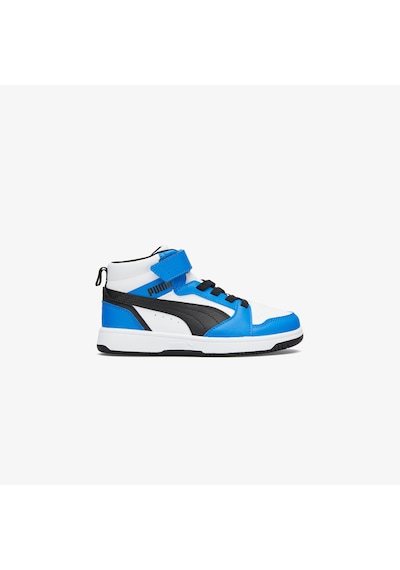 Puma Rebound V6 Mid Çocuk Beyaz Spor Ayakkabı Düz 393832 Beyaz