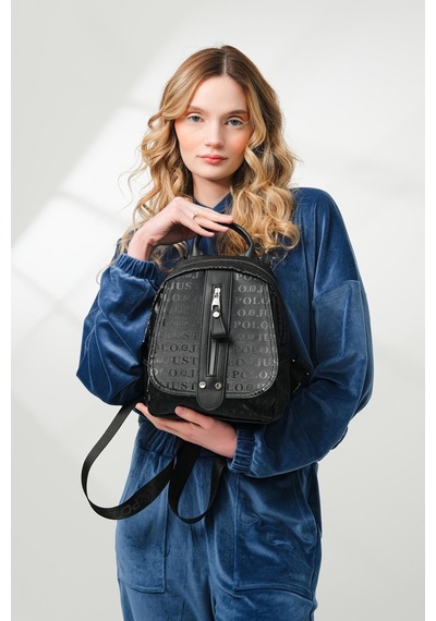 Just Polo Saten Sırt Çantası 4042mh Siyah
