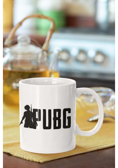 Pubg Baskılı Porselen Kupa Bardak Beyaz