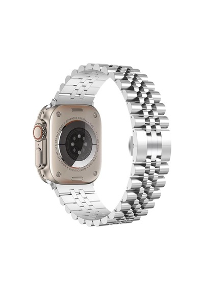 Apple Watch Seri 2 3 4 5 6 7 8 Se Ultra Uyumlu 38 40 41 Mm Uyumlu Paslanmaz Çelik Rolex Saat Kordonu