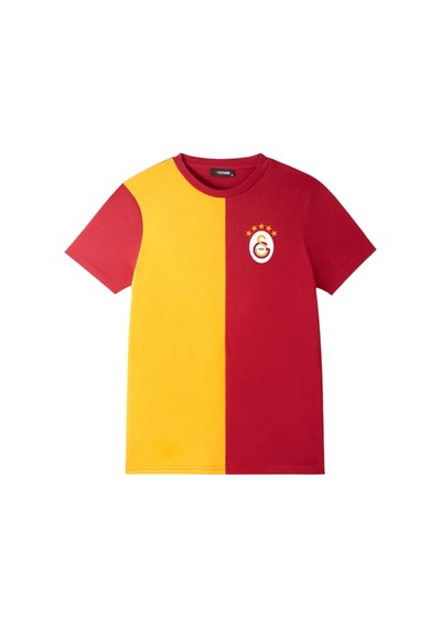 Gsstore Galatasaray Parçalı 5 Yıldız Yetişkin T-shirt Kırmızı - Sarı