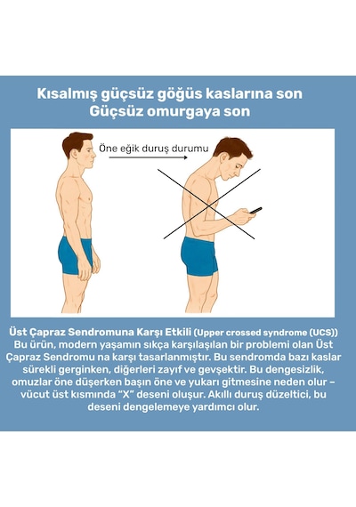 Npo Add01m Şarjlı Titreşimli Otomatik Hatrlatıcı,kamburluk Giderici Ergonomik Akıllı Duruş Düzeltici