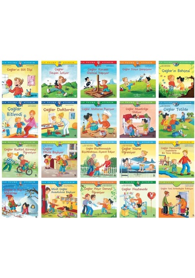 Okul Öncesi İlk Kitabım Çağlar Serisi 20 Kitap Set
