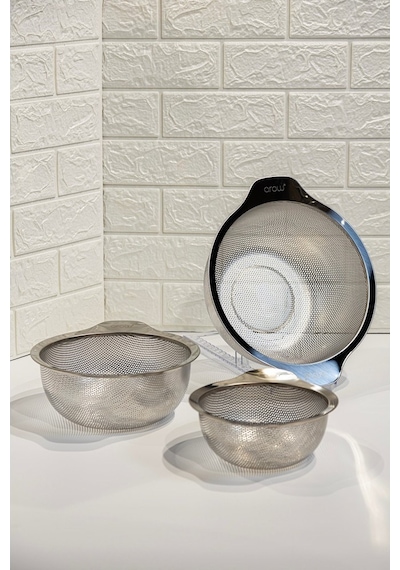 Arow Paslanmaz Çelik 24 Cm Süzgeç - D-866 Inox