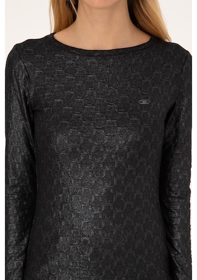 U.S. Polo Assn. Kadın Siyah Bisiklet Yaka Sweatshirt 50309441-VR046