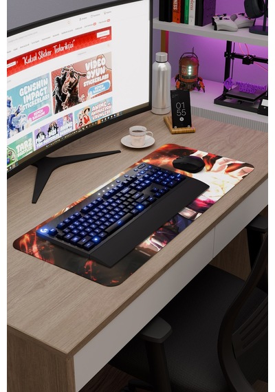 Shoto Todoroki Anime V2 - 70x30 Xl Gaming Kauçuk Kaymaz Taban Mouse Pad Fare Altlığı