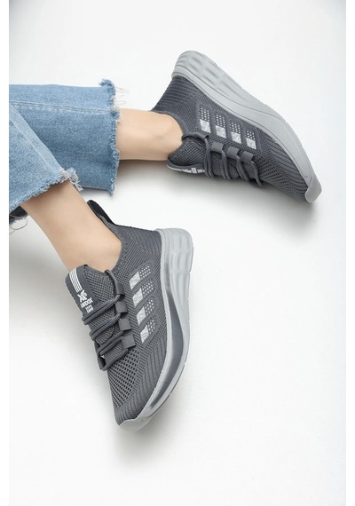 2201-awıdox Anatomik Tabanlı Unisex Bağcıksız Sneakers Ayakkabı Füme