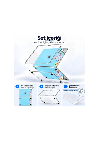 Macbook Air 13.3 İnç Kristal Parlak Şeffaf Sert Kılıf A1932 A2179 A2337 M1 Uyumlu + Çoklu Kedi Desenli 3m Sticker + Şeffaf Uk Enter Klavye Koruyucu 3'lü Set Açık Yeşil Belirtilmemiş Macbook Air 13.3 İnç Kristal Parlak Şeffaf Sert Kılıf A1932 A2179 A2337 M1 Uyumlu + Çoklu Kedi Desenli 3m Sticker + Şeffaf Uk Enter Klavye Koruyucu 3'lü Set Açık Yeşil Belirtilmemiş