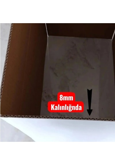 Çeyiz Taşıma Kolisi 60 40 30cm 5 Adet Çift Oluk Sert Beyaz Karton