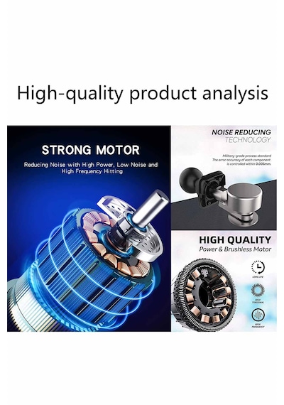 Unıden X-pro 4 Masaj Tabancası Sessiz Ultra Güçlü Dokunmatik Led Gri
