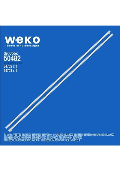 Vestel 55ub8600 55'' İnç 2 Adet Tv Led Bar Tvnizin İçindeki Led Barla Aynısı Olduğunu Görmeden Almayınız. Led Bar Ürünlerinde Paket Açıldığında İade Kabul Edilmemektedir.