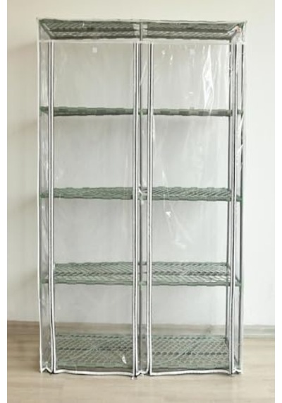 Ayrex 5 Katlı Mini Sera, Pvc Şeffaf Örtülü, Çiçek Ve Bitki Yetiştirme Rafı, 2 Bölmeli Diğer