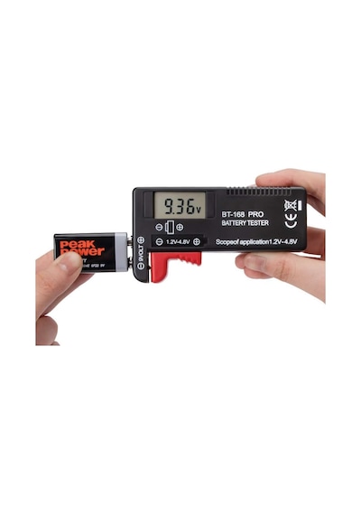 Bt-168 Pro Pil Test Cihazı Aa Aaa C D 9v 18650 16340 14500 10440 1.2v 1.5v 3v 3.7v 4.8v Dijital Ölç