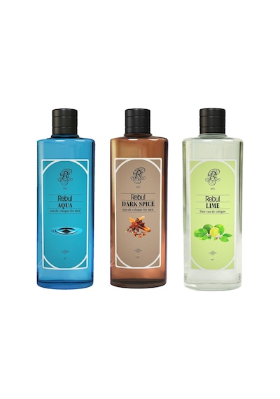 Rebul Aqua + Dark Spice + Lime Kolonya 3 x 250 ML