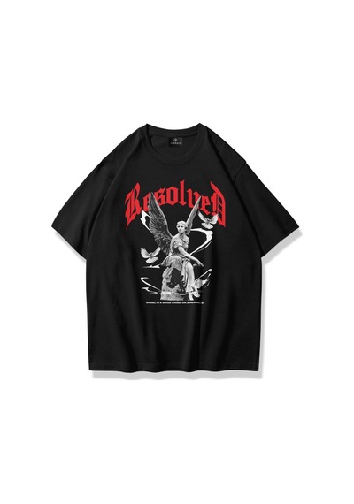 Flood Of Style Unisex Resolved Tshirt Siyah